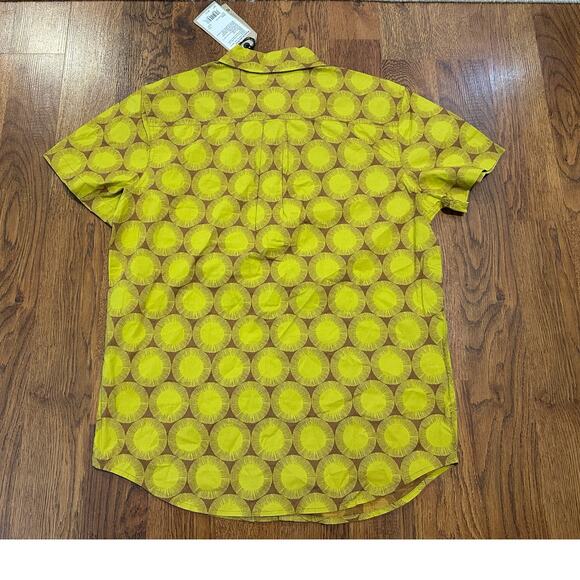 prAna Men's Roots Studio Organic Cotton Blend Button Down Shirt Size Small NWT - Picture 2 of 9